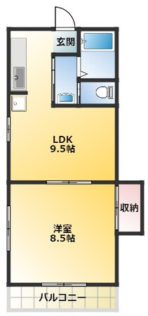 マンション美和の物件間取画像